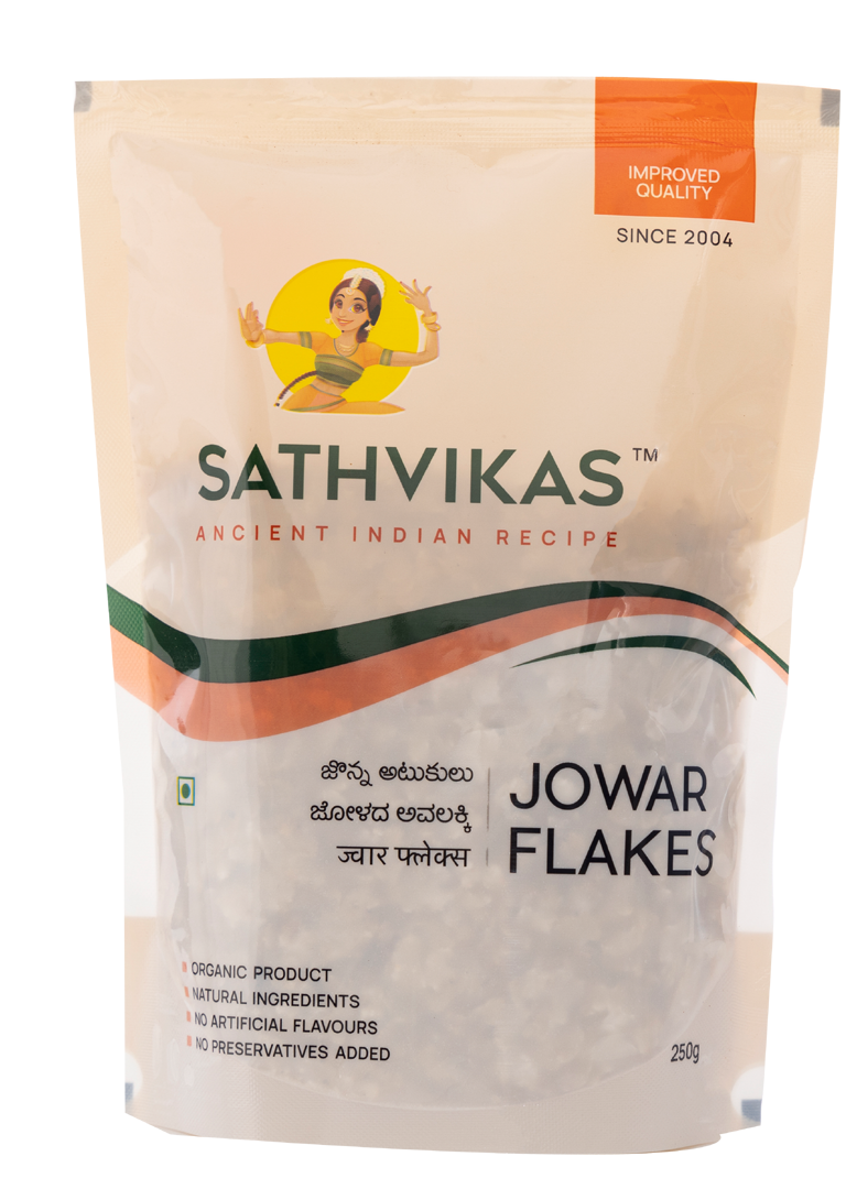 Jonna Atukulu / Jowar Poha / Jowar Flakes (250 grams) Pack Of 1.